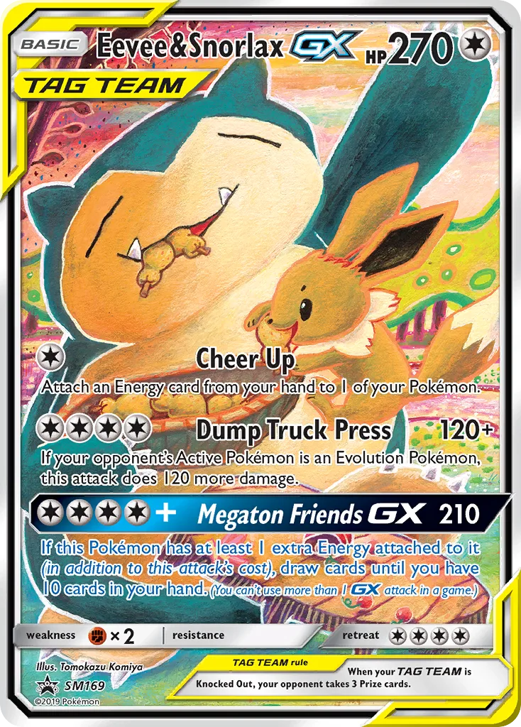 Eevee & Snorlax-GX, SM Black Star Promos #SM169