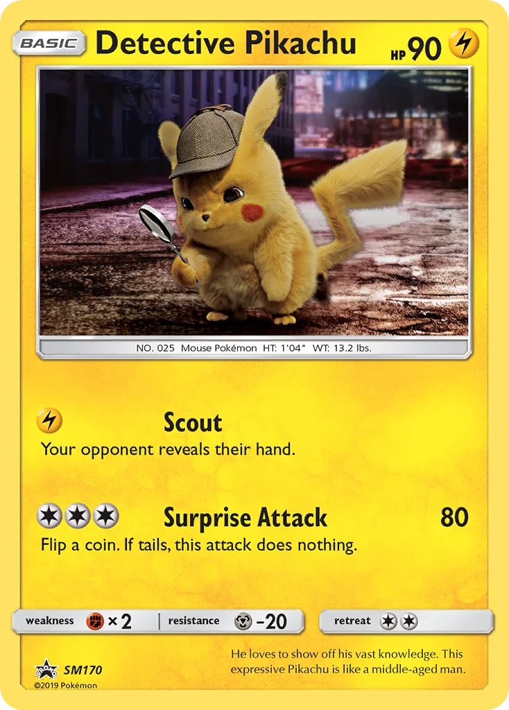 Detective Pikachu, SM Black Star Promos #SM170