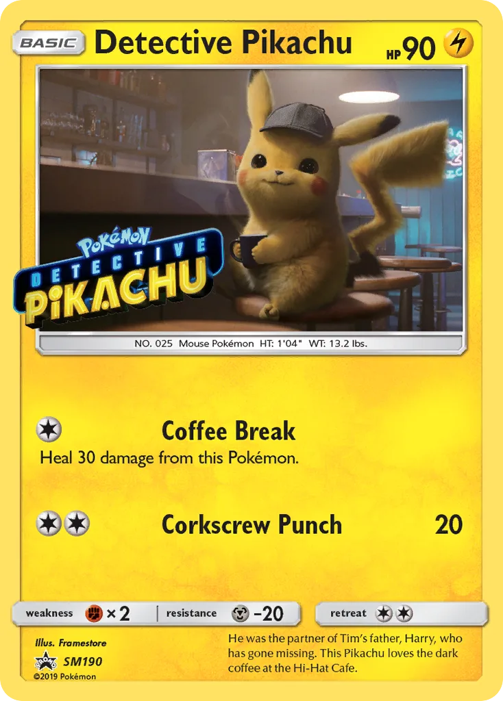 Detective Pikachu, SM Black Star Promos #SM190