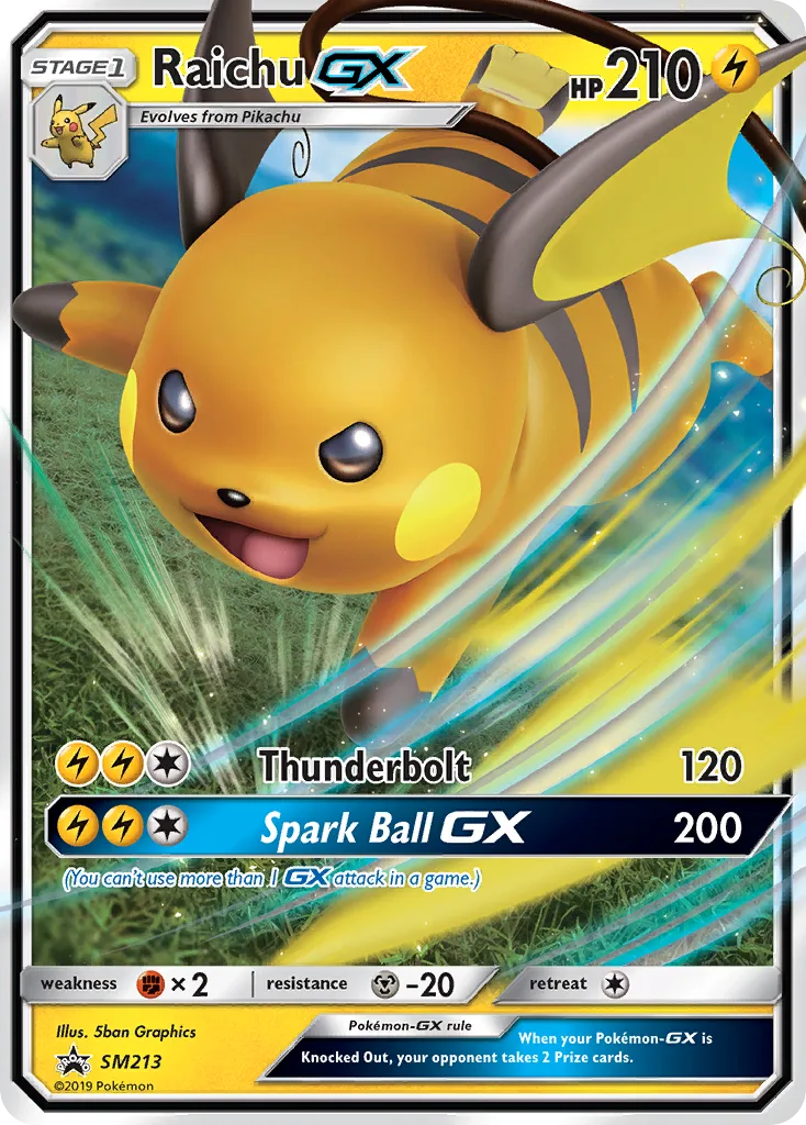 Raichu-GX, SM Black Star Promos #SM213