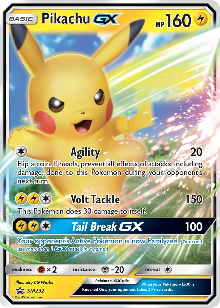 Pikachu-GX, SM Black Star Promos #SM232