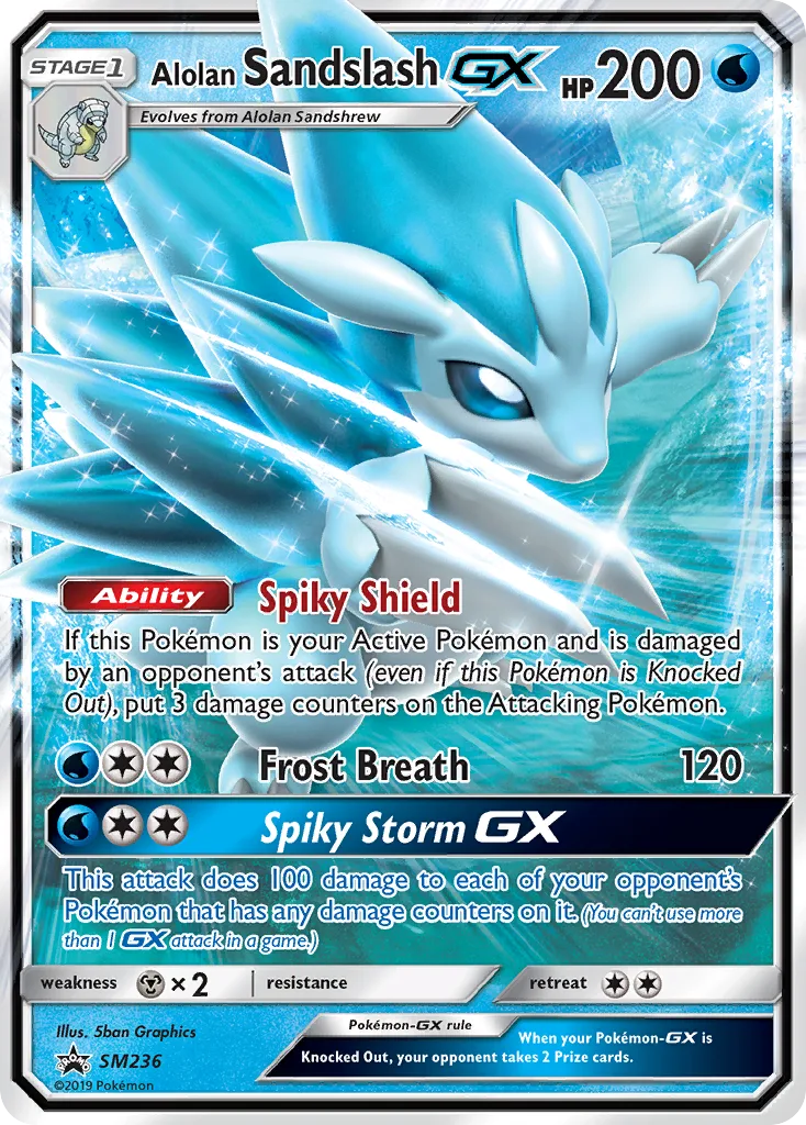 Alolan Sandslash-GX, SM Black Star Promos #SM236