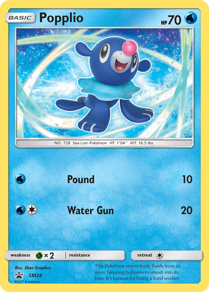 Popplio, SM Black Star Promos #SM24