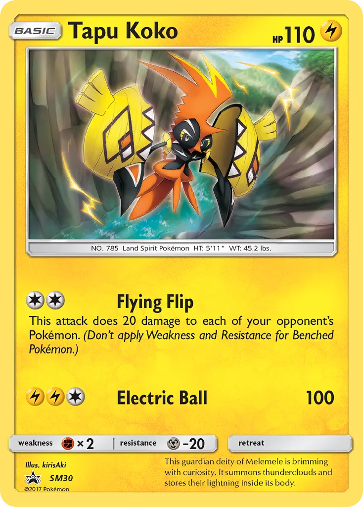Tapu Koko, SM Black Star Promos #SM30