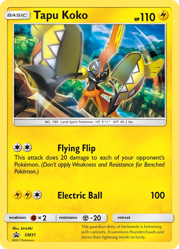 Tapu Koko, SM Black Star Promos #SM31