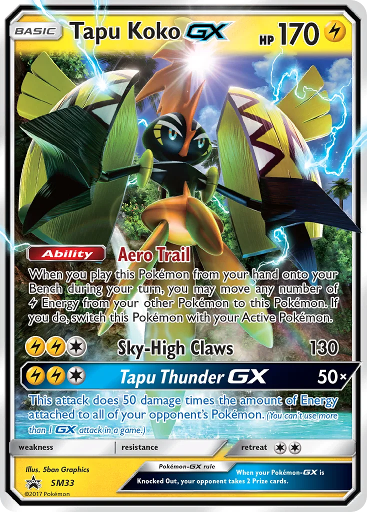 Tapu Koko-GX, SM Black Star Promos #SM33