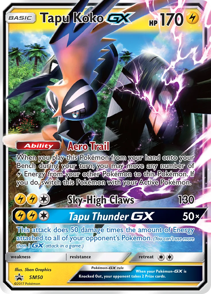 Tapu Koko-GX, SM Black Star Promos #SM50