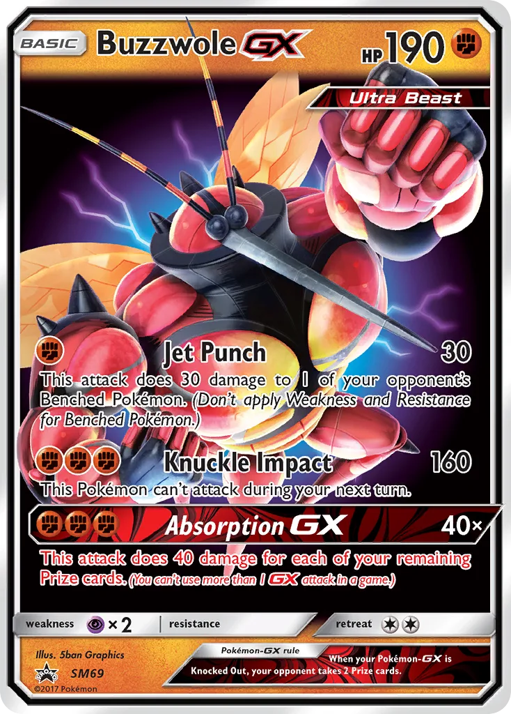 Buzzwole-GX, SM Black Star Promos #SM69