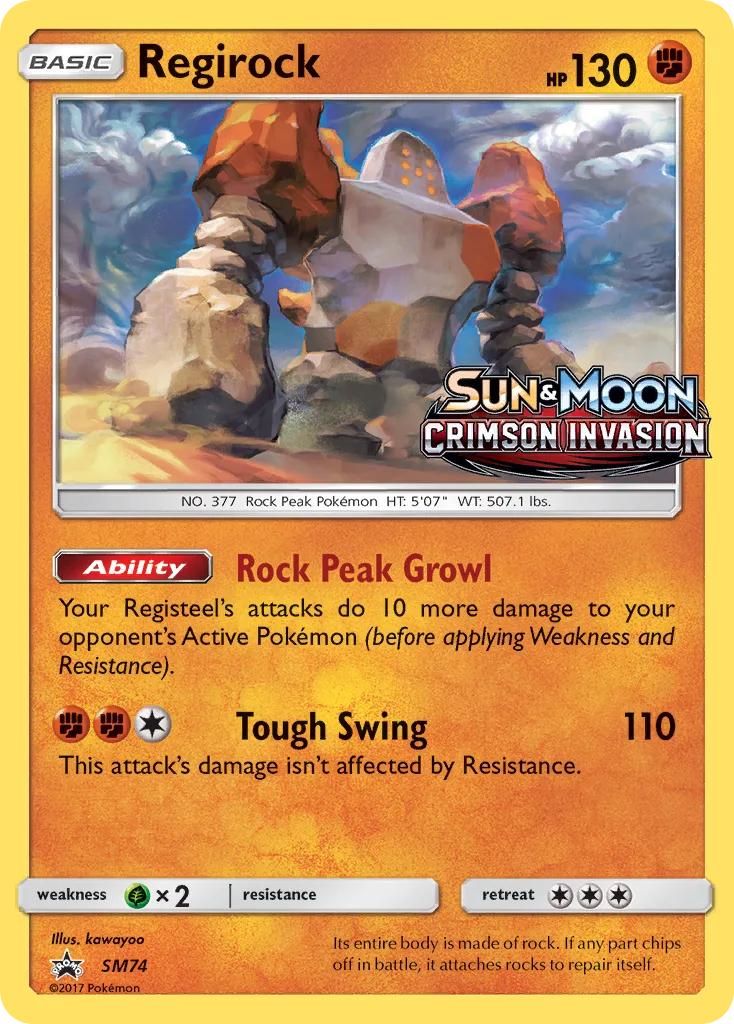 Regirock, SM Black Star Promos #SM74