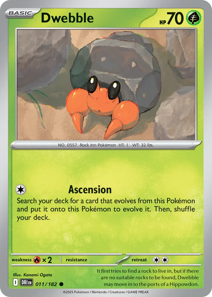 Dwebble, Destined Rivals #011/182
