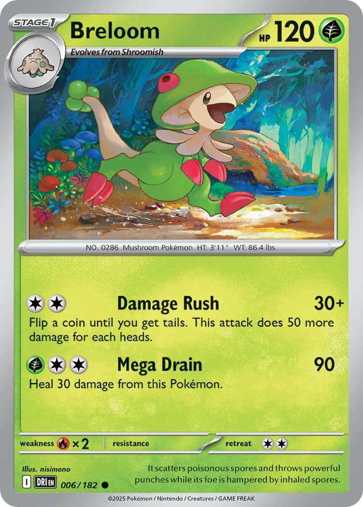 Breloom, Destined Rivals #006/182