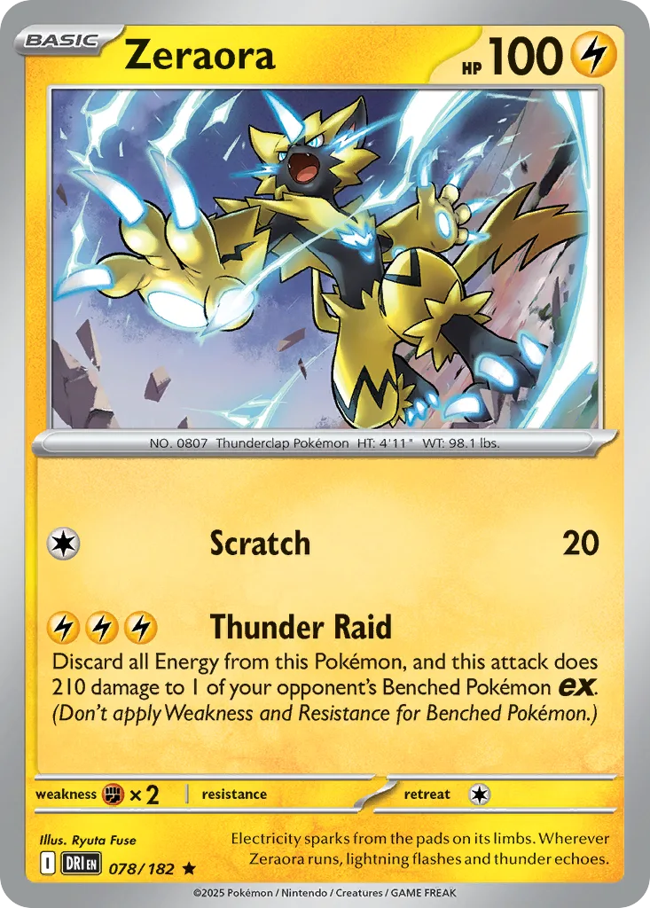 Zeraora, Destined Rivals #078/182