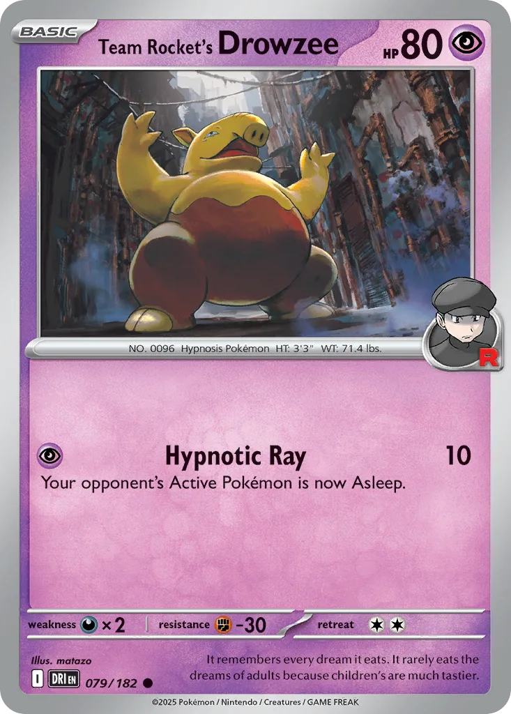 Team Rocket's Drowzee, Destined Rivals #079/182