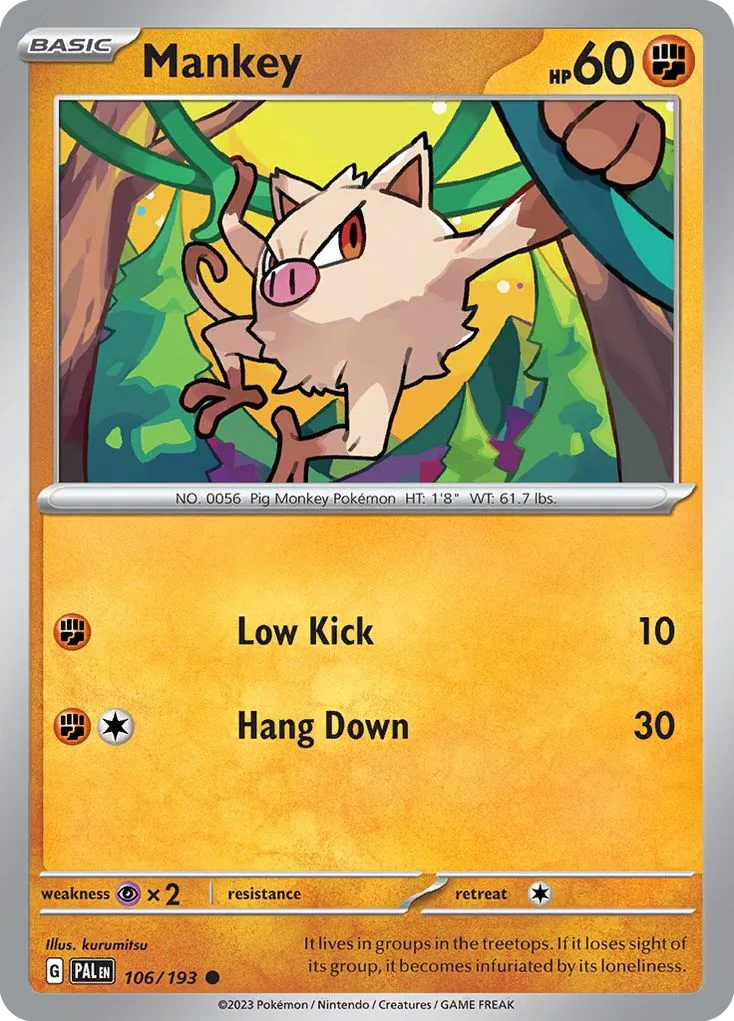 Mankey, Paldea Evolved #106/193