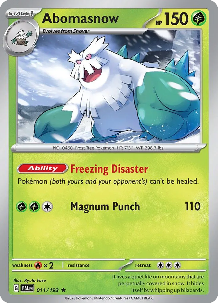 Abomasnow, Paldea Evolved #011/193