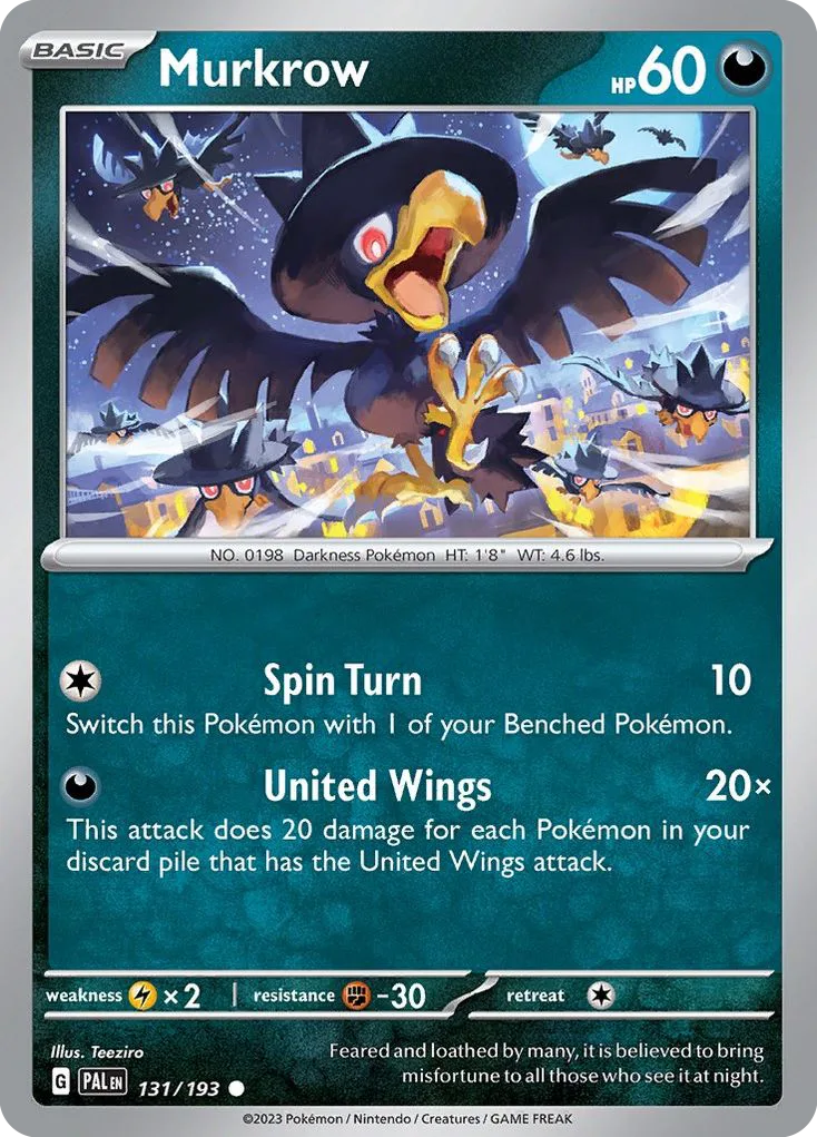 Murkrow, Paldea Evolved #131/193