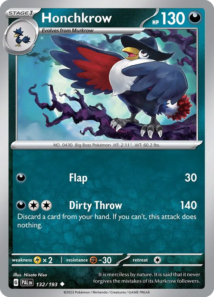 Honchkrow, Paldea Evolved #132/193