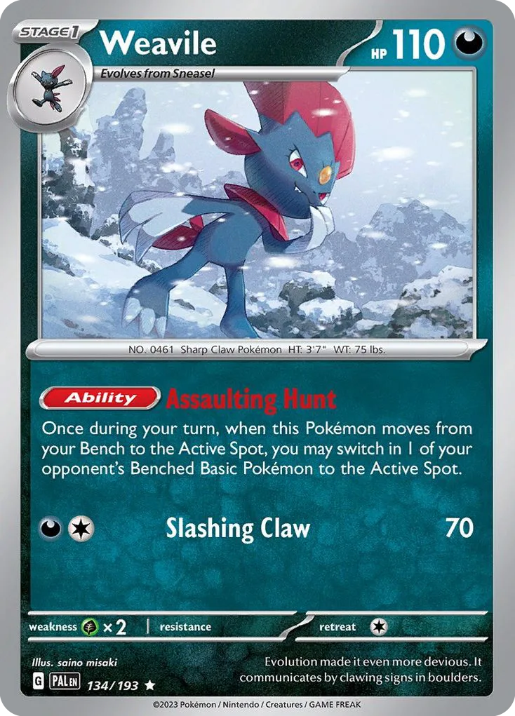 Weavile, Paldea Evolved #134/193