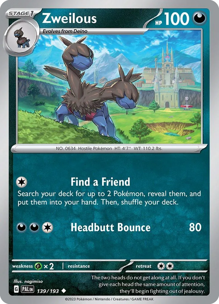 Zweilous, Paldea Evolved #139/193