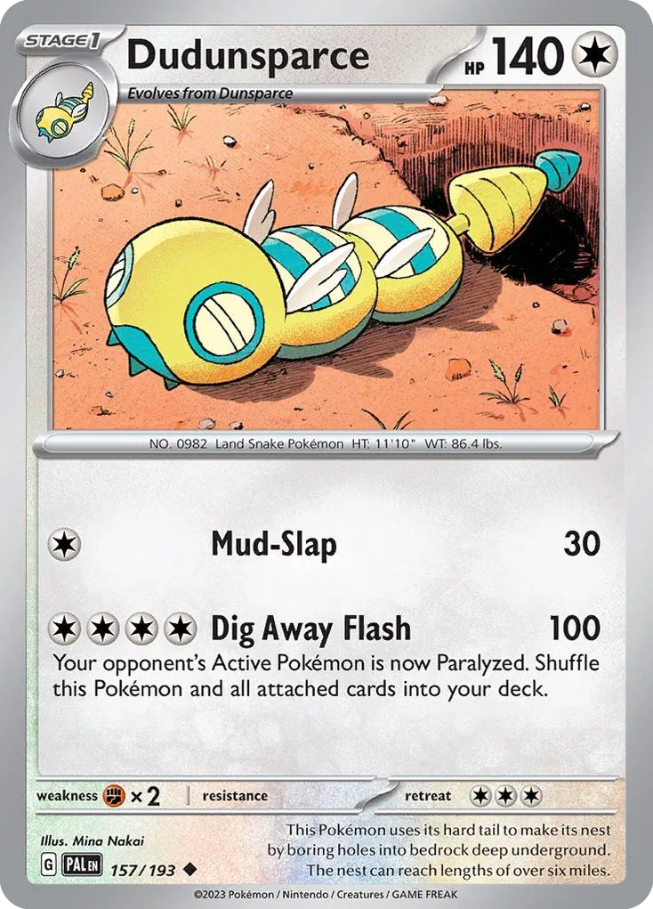 Dudunsparce, Paldea Evolved #157/193