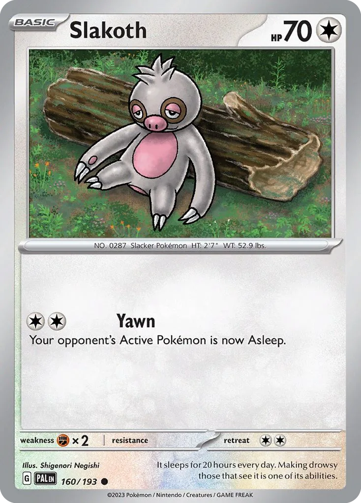 Slakoth, Paldea Evolved #160/193