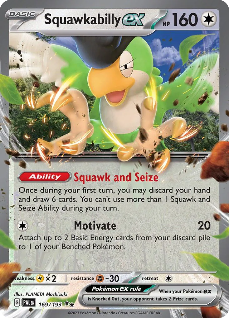 Squawkabilly ex, Paldea Evolved #169/193
