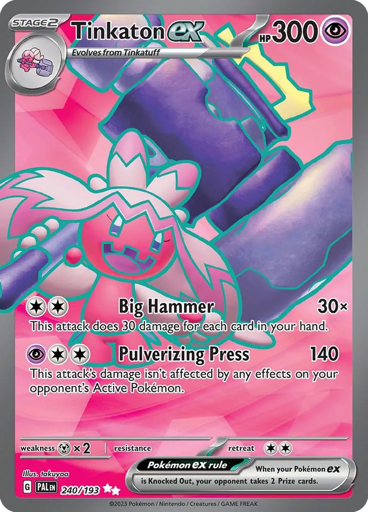 Tinkaton ex, Paldea Evolved #240/193