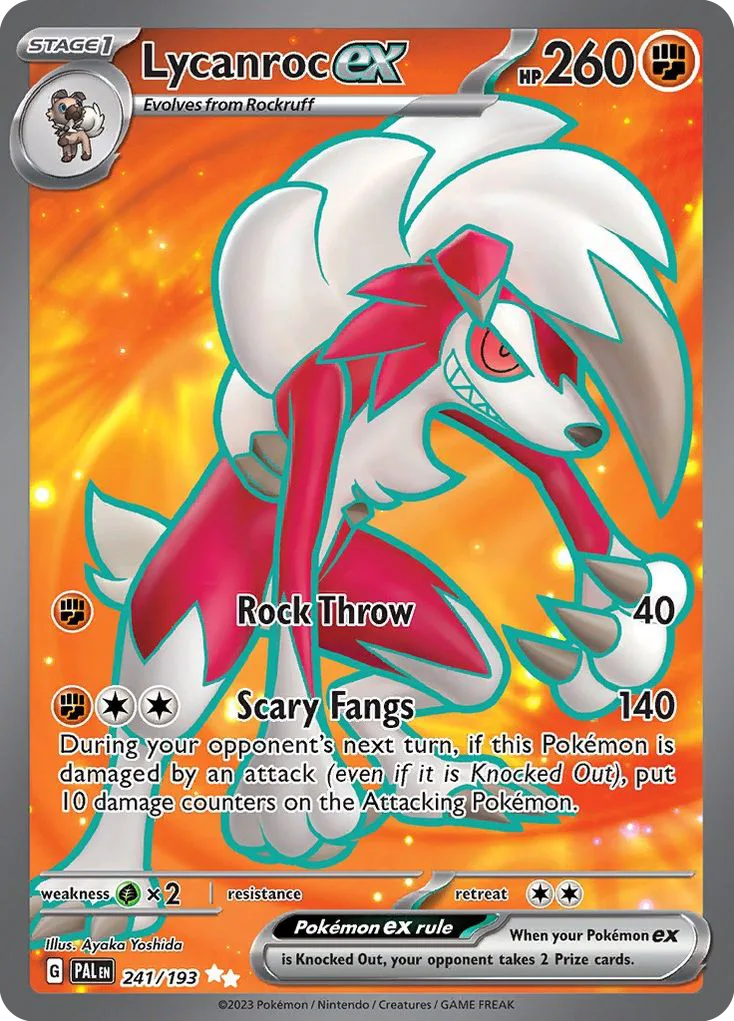 Lycanroc ex, Paldea Evolved #241/193