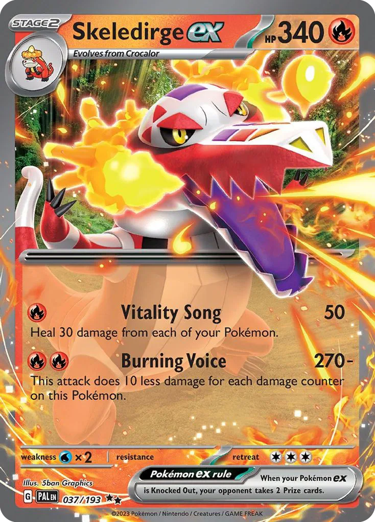 Skeledirge ex, Paldea Evolved #037/193