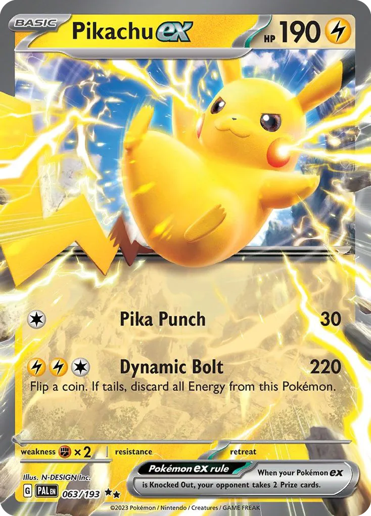 Pikachu ex, Paldea Evolved #063/193