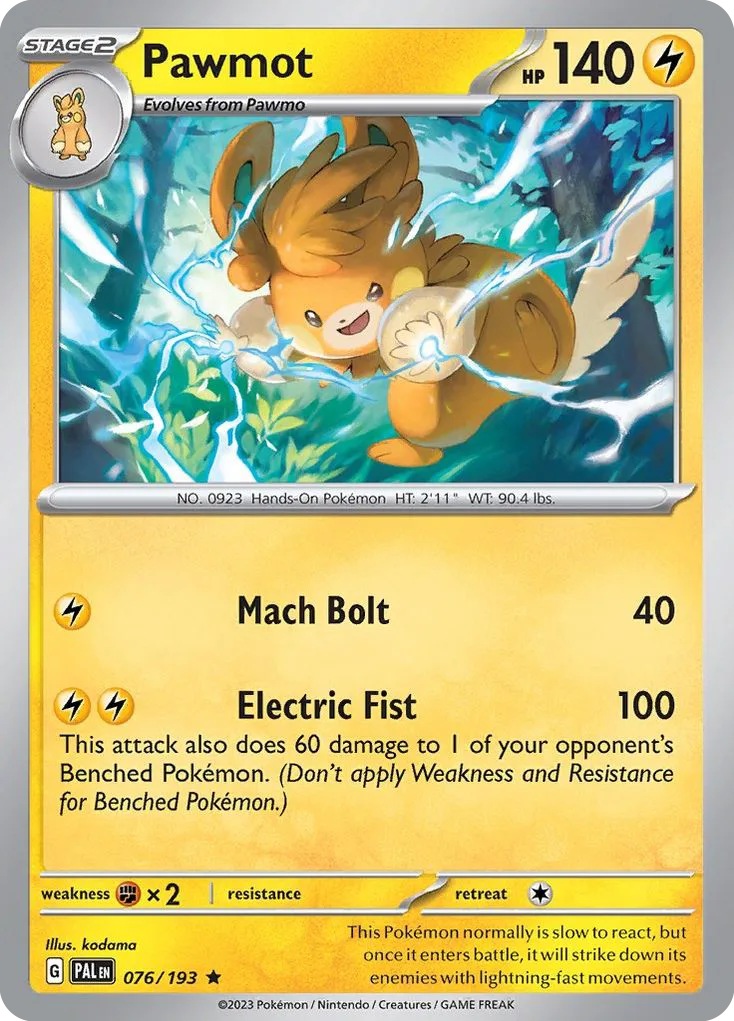 Pawmot, Paldea Evolved #076/193
