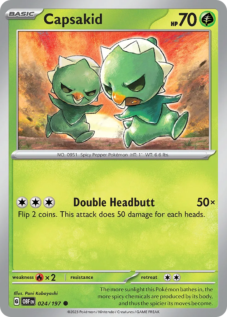 Capsakid, Obsidian Flames #024/197