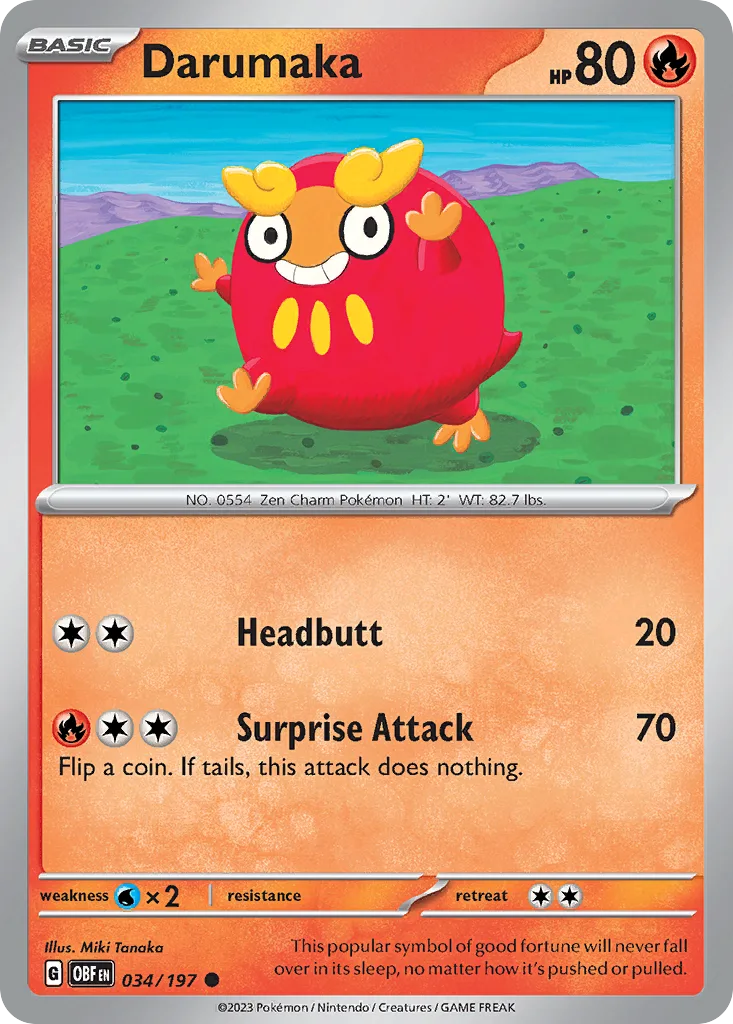 Darumaka, Obsidian Flames #034/197