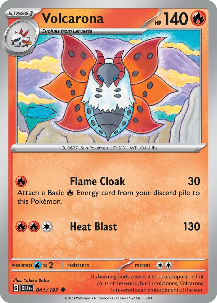 Volcarona, Obsidian Flames #041/197