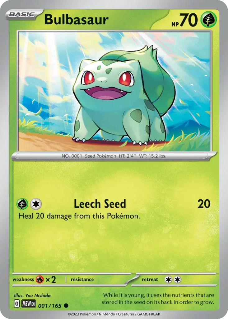 Bulbasaur, 151 #001/165
