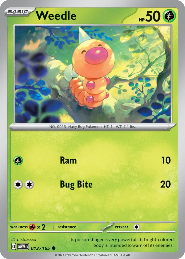 Weedle, 151 #013/165