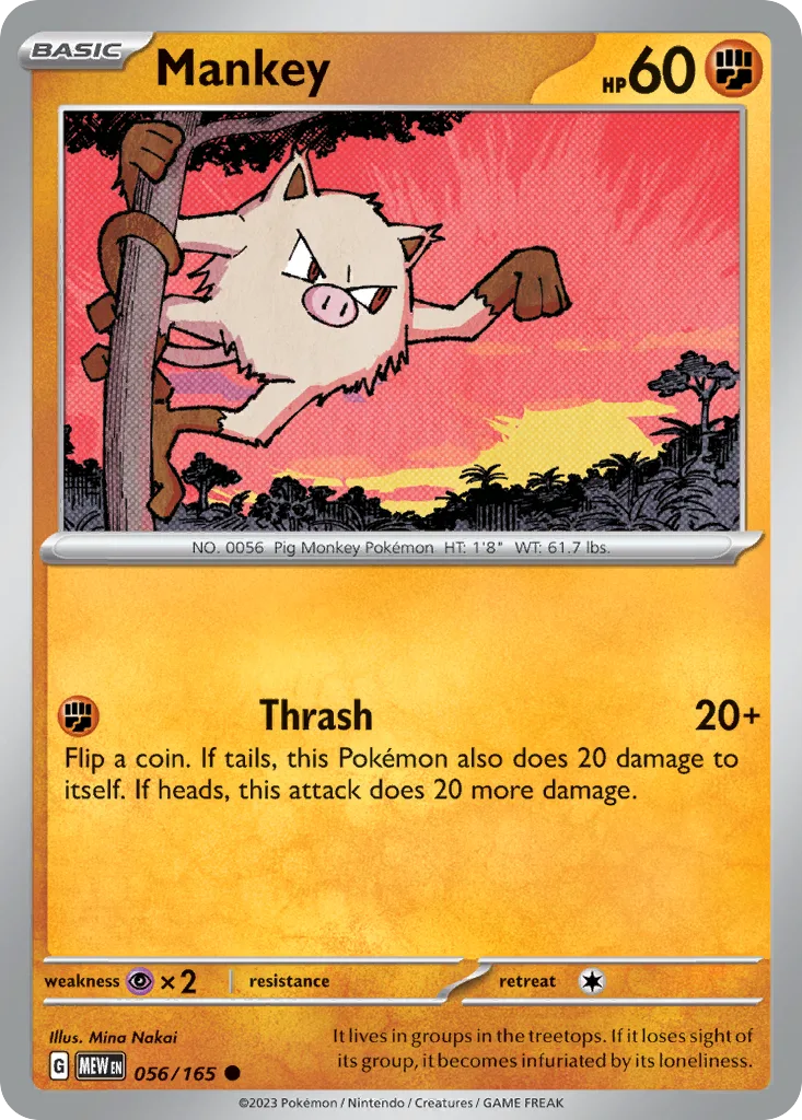 Mankey, 151 #056/165