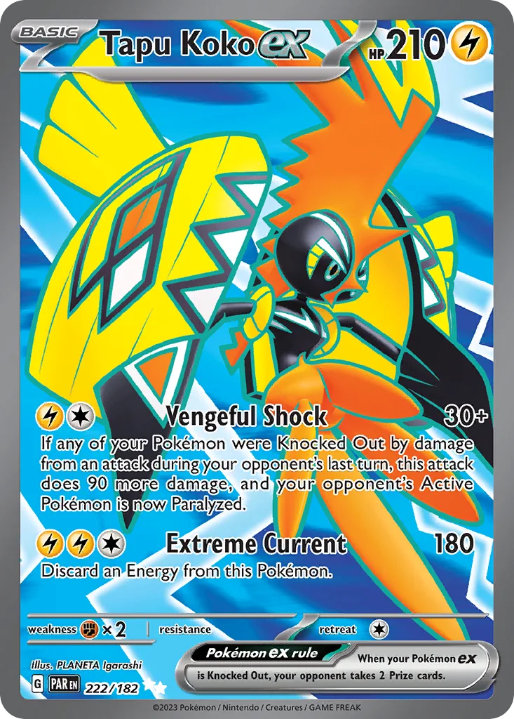 Tapu Koko ex, Paradox Rift #222/182