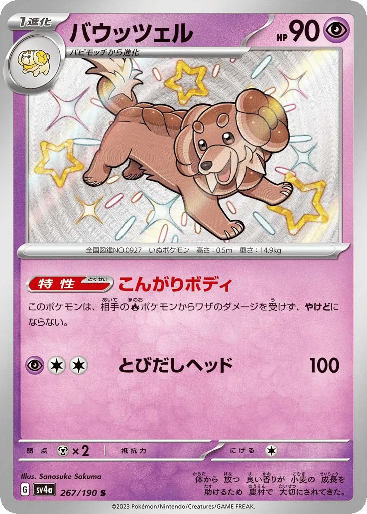 Dachsbun, Shiny Treasure ex #267/190