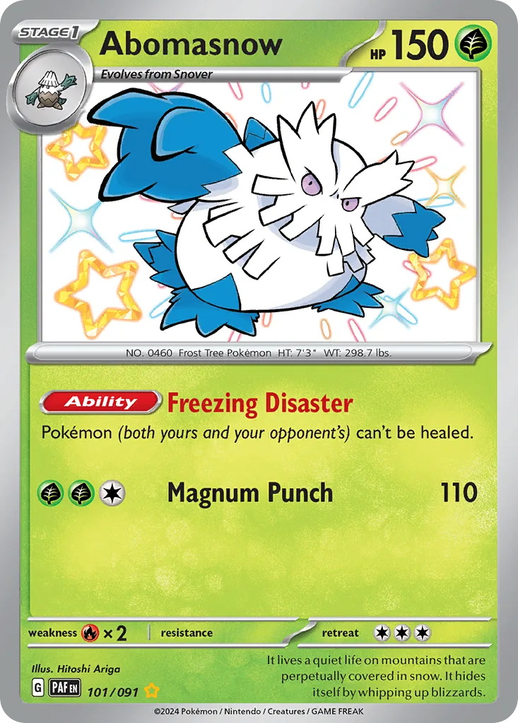 Abomasnow, Paldean Fates #101/091