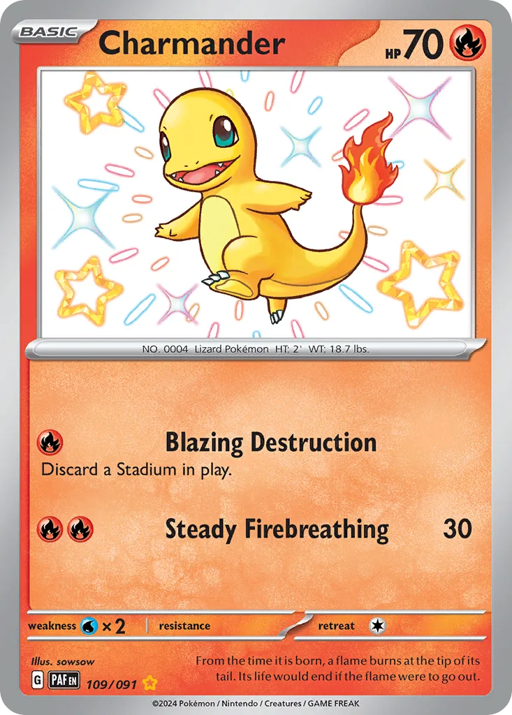 Charmander, Paldean Fates #109/091