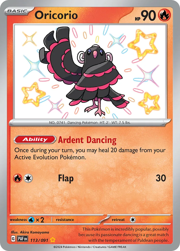 Oricorio, Paldean Fates #113/091
