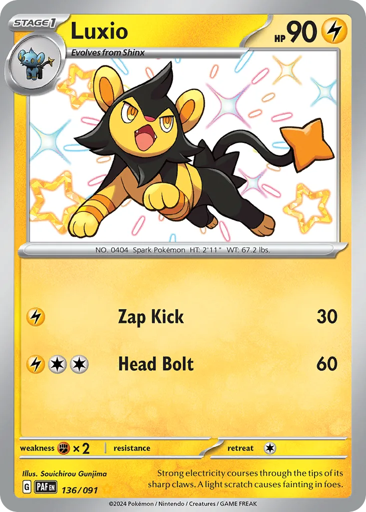 Luxio, Paldean Fates #136/091