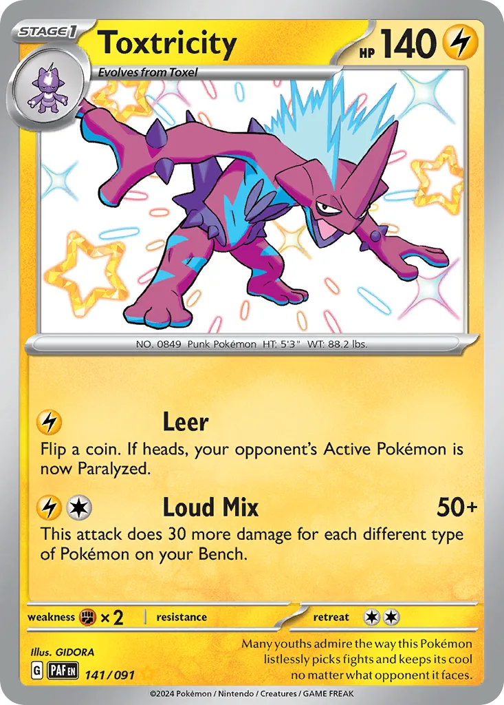 Toxtricity, Paldean Fates #141/091