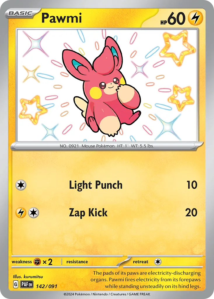 Pawmi, Paldean Fates #142/091