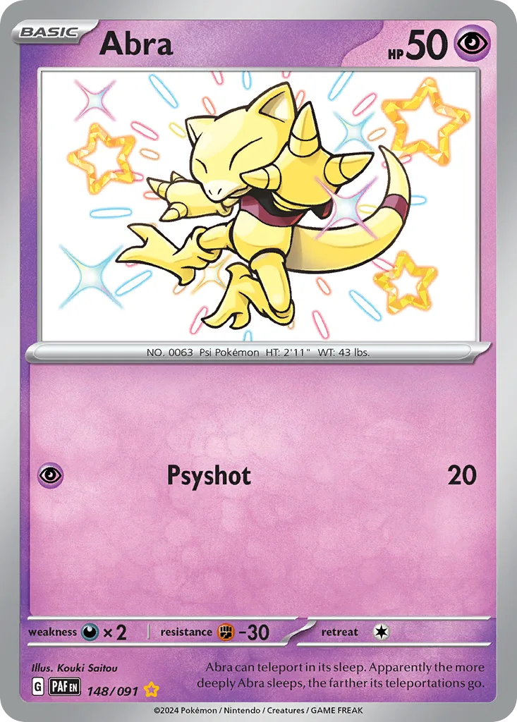 Abra, Paldean Fates #148/091