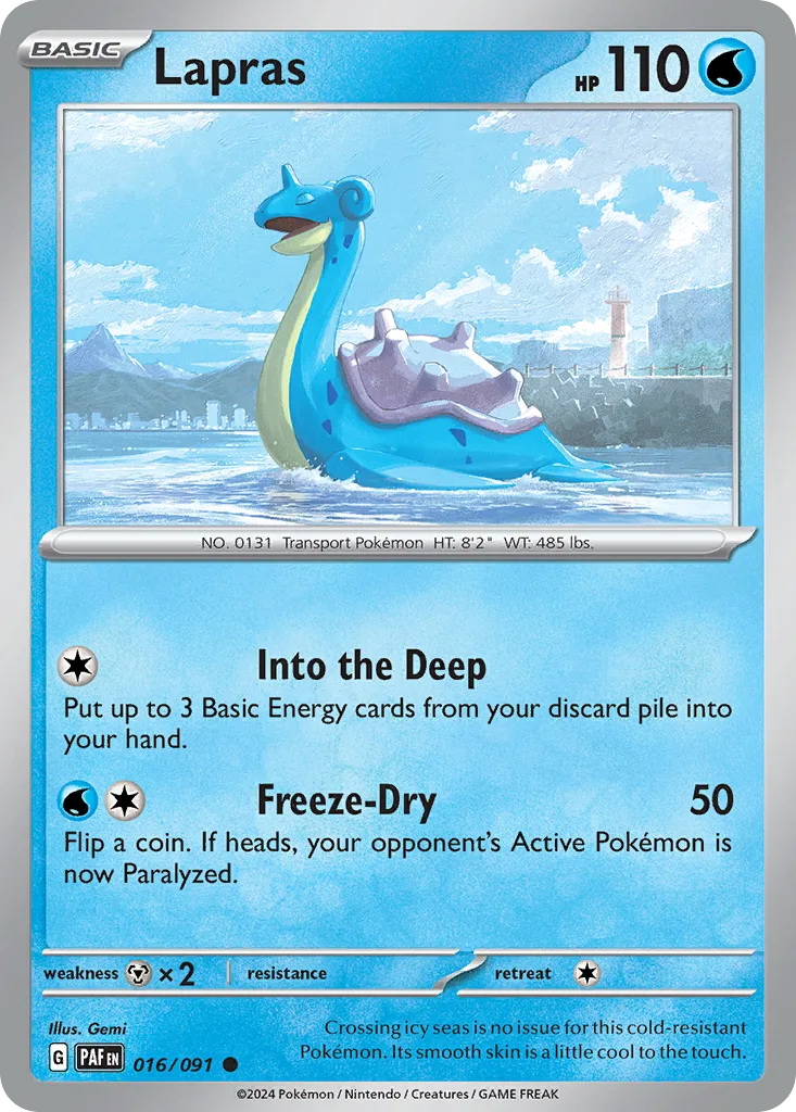 Lapras, Paldean Fates #016/091