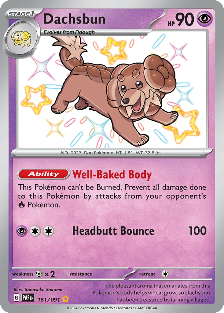Dachsbun, Paldean Fates #161/091