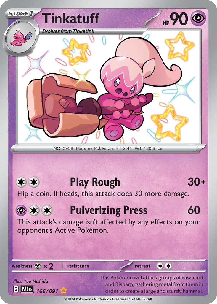 Tinkatuff, Paldean Fates #166/091