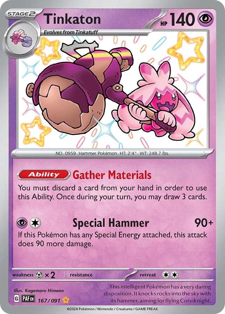 Tinkaton, Paldean Fates #167/091